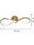 Vetto Gold 38 Watt Plafonyer 3 Renkli Ledli Modern Mutfak Banyo LED Salon Sarkıt Avize 5
