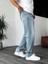Casual Erkek Baggy Denim Kot Pantolon 1