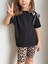 Leopar Desen Tayt T-Shirt Pamuk Takım 2
