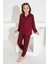 Kız Çocuk Yakası Kalp Desenli Düğmeli Uzun Kollu Pijama Takımı 1