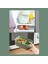 3191 Vakumlu Kendinden Kaşık Çatallı Sosluklu Bölmeli Saklama Kabı Beslenme Çantası - Taşınabilir 2 Katlı Lunch Box - Sefer Tası 1200 ml Yeşil 5
