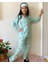 Kız Çocuk Düğmeli Desenli Uzun Kollu Pijama Takımı 1