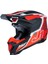 J40 Flash Off-Road Kaskı Kırmızı Beyaz Siyah 1