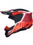 J40 Flash Off-Road Kaskı Kırmızı Beyaz Siyah 3