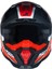 J40 Flash Off-Road Kaskı Kırmızı Beyaz Siyah 4