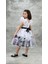 Kız Çocuk Tüllü Kuromi ve My Melody Desenli Tüllü Kız Çocuk Parti 2712BEYAZ 5