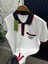 Gucci Göğüste Kilitli G Logolu Pamuklu Polo Yaka T-Shirt 3
