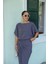 Etek Drape Detay Keten Elbise 3