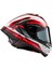 Supertech R10 Carbon Team Spor Motosiklet Kaskı Siyah Kırmızı Beyaz 4