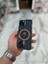 iPhone 15 Kılıf Kalp Magsafe Kılıf Fiyonklu Tasarım Silikon Kılıf Rose Gold 1