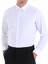 Beyaz Rengi Slim Dar Kalıp Ütü Tutabilen Nanteks Kumaş Mat Gömlek Siyah Kravat Hediyeli 2