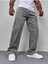 Erkek Casual Baggy Denim Jean Kot Pantolon 4