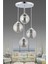 Modern Metal Füme Camlı Avize Seti - 4'lü Tasarım - 30x70 Boyut - Şık Aydınlatma Çözümü 1