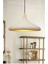 Modern1 Beyaz Içi Gold Oda,mutfak,cafeler Için Tekli Metal Sarkıt Avize ÇAP:35 cm 1