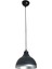 Ada Modern Mutfak Cafe Metal Siyah Içi Gümüş Renkli Gümüş Şeritlitekli Sarkıt Avize (Çap 20 cm ) 1