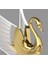 Luxury Exclusive Modern Sarkıt Üçlü Kuğu LED Avize Swan Gold Sarı Ledli Avize 2