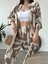 Desenli Kimono & Pantolon Ikili Takım 1