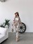 Desenli Kimono & Pantolon Ikili Takım 4