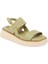 Yeşil Hakiki Deri Kadın Sandalet - K24Y1SN67260-G81 1