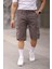 Erkek Slim Fit Kargo Cepli Kapri Şort 1