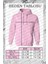 Kadin Kapüşonlu Gri Melanj Fermuarlı Polar 3 Üç Iplik Şardonlu Kapşonlu Sweatshirt Zip Up Hoodie - K2204 4