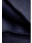 Erkek Lacivert Basic 0 Sıfır Yaka Baskısız Düz Oversize Salaş Bol Kesim Polar Sweatshirt 5