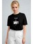 Kadın Siyah Paris Regular Fit Normal Kalıp T-Shirt 1