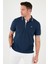 Pamuklu Slim Fit Şerit Detaylı Düğmeli Polo Yaka 4'lü T Shirt Erkek T Shirt 5902118S4 3