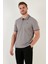 Pamuklu Slim Fit Şerit Detaylı Düğmeli Polo Yaka 4'lü T Shirt Erkek T Shirt 5902118S4 4