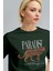 Kadın Nefti Paradise Leopar Kadın Kısa Kol Relax Fit Rahat Kesim Regular T-Shirt 2
