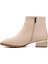 Krem Suni Deri Kadın Bot 2