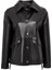 Susan Kadın Siyah Oversize Deri Ceket 24WGE52741M 3