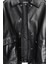 Susan Kadın Siyah Oversize Deri Ceket 24WGE52741M 4