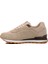Bej Kahve Deri Erkek Sneaker 2