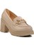Bej Topuklu Kadın Casual Ayakkabı 3