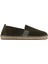 Erkek Yeşil Süet Deri Espadril 25SFD770010 1