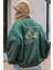 Kadın Nefti Arid Mountain Baskılı 0 Sıfır Yaka Oversize Salaş Bol Kesim Polar Sweatshirt 1