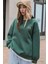 Kadın Nefti Arid Mountain Baskılı 0 Sıfır Yaka Oversize Salaş Bol Kesim Polar Sweatshirt 2