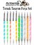 Silikon Tırnak Şekillendirme Kalemi 10 Lu 1 Paket Nail Art Metal Başlıklı Tırnak Süsleme Kalemi Nokta Boyama Modelleme 1
