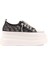 Siyah Yüksek Taban Kadın Sneaker 1