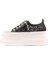 Siyah Yüksek Taban Kadın Sneaker 2