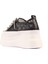 Siyah Yüksek Taban Kadın Sneaker 4
