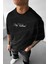 Erkek Siyah Traditional Ayıcık Teddy Bear Oversize Fit Bol Geniş Kalıp Salaş Kesim T-Shirt 2