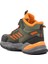 Haki Yeşil Turuncu Polyester Karışımlı Çocuk Trekking Ve Outdoor Bot 4