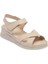 Bej Deri Kadın Sandalet - K24Y1SN67087-A25 1