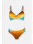 4627 Kahve Mavi Desenli Toparlayıcı Bikini Takımı 4
