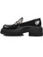 Siyah Rugan Kadın Loafer Ayakkabı 2