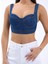 7131 Kot Crop-Mavi 4
