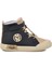 Lacivert Bej Çocuk Hi Sneaker Ayakkabı 1