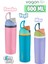 600 ml Tek Kapak Çift Kullanım Pipetli/pipetsiz Taşıma Kulplu Çelik Termos -FFVGN0443R600ML 5